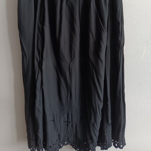 Black Skirt with Embroidery - Picture 2 of 2
